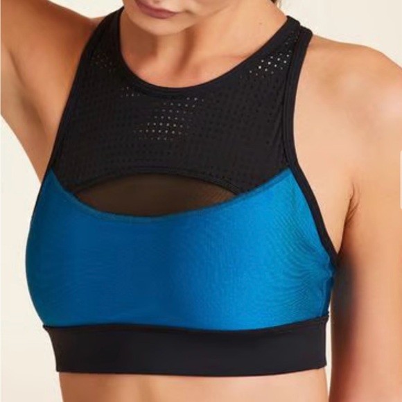 Bundle of 2 NWOT Sports Bras: Alala Artemis Teal & Ghost Flower Navy/Black, S - Picture 2 of 10